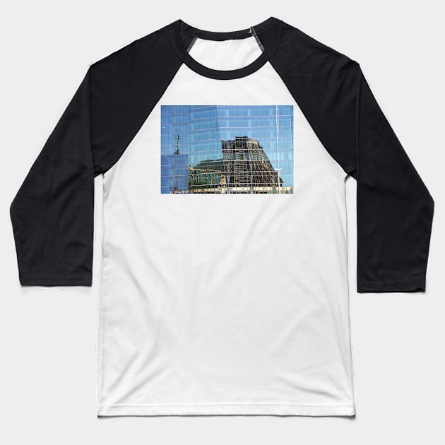 Cathedral Reflection #2, Rio de Janeiro, Brazil Baseball T-Shirt by Carole-Anne